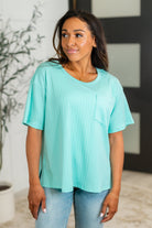 Take It Easy Slouchy Tee in Mint Womens Ave Shops- Tilden Co.