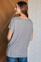 Take it Easy Eyelet Trim Top    Tops Ave Shops- Tilden Co.