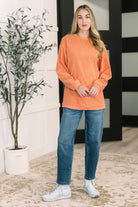 Taking A Drive Oversized Corded Sweatshirt Womens Ave Shops- Tilden Co.