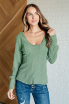 Terrific Texture Scoop Neck Top    Tops Ave Shops- Tilden Co.