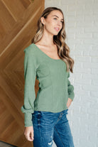 Terrific Texture Scoop Neck Top    Tops Ave Shops- Tilden Co.