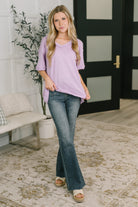 Thanks To You Relaxed Tee in Lilac Womens Ave Shops- Tilden Co.