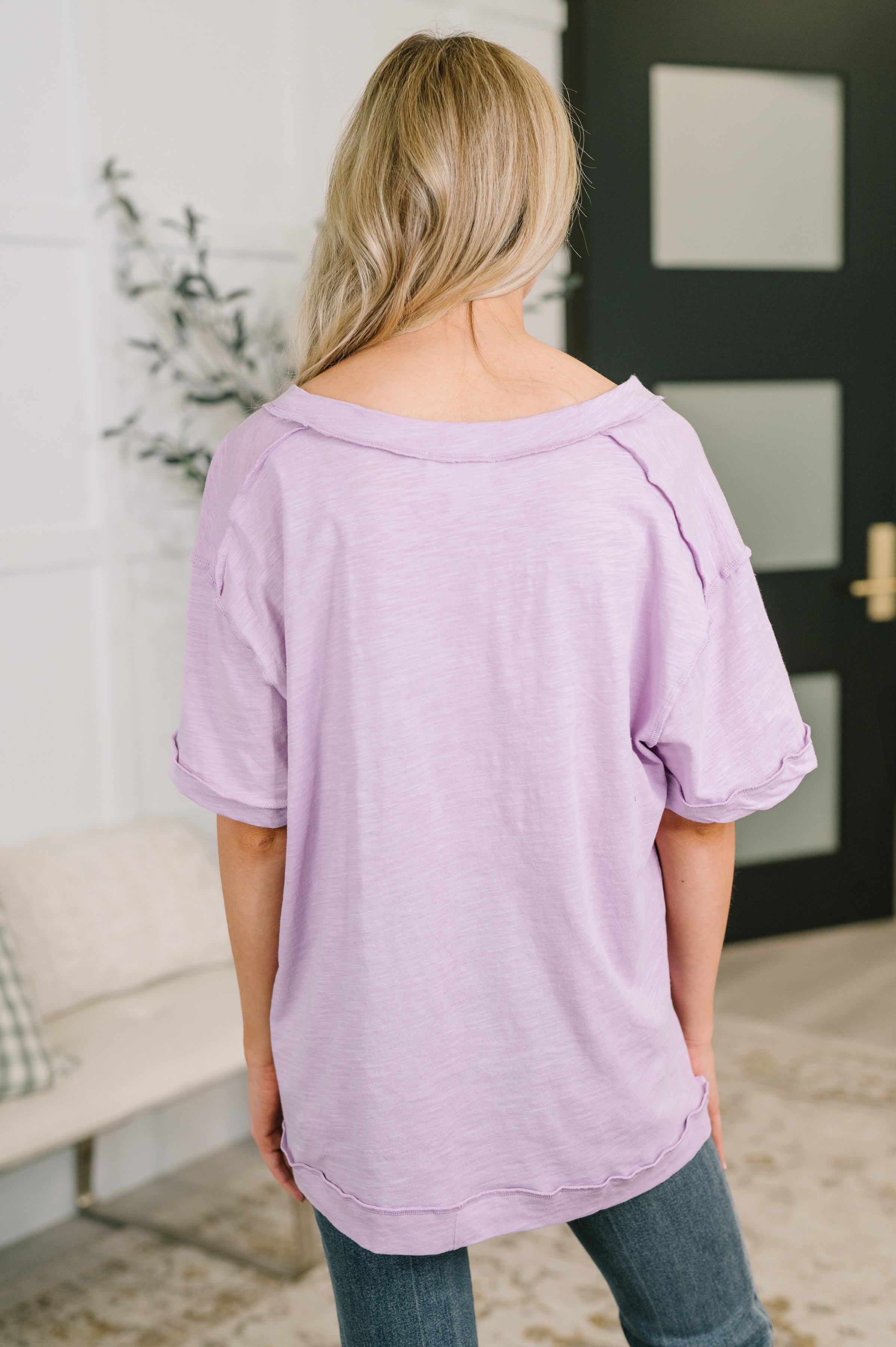 Thanks To You Relaxed Tee in Lilac Womens Ave Shops- Tilden Co.