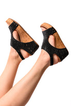 Ashley Wedge Sandals in Black Rhinestone    Womens Ave Shops- Tilden Co.