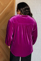 The Best Policy Velvet Balloon Sleeve Top    Tops Ave Shops- Tilden Co.