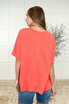 The Go-To Tee in Summer Coral Womens Ave Shops- Tilden Co.