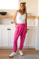 The Motive Slouch Jogger in Hot Pink    Bottoms Ave Shops- Tilden Co.