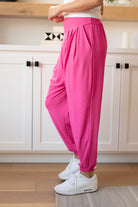 The Motive Slouch Jogger in Hot Pink    Bottoms Ave Shops- Tilden Co.