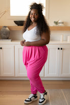 The Motive Slouch Jogger in Hot Pink    Bottoms Ave Shops- Tilden Co.