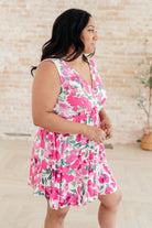 The Sun's Been Quite Kind V-Neck Dress in Pink Dresses Ave Shops- Tilden Co.
