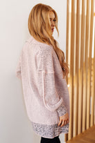 The Way It Was Cardigan in Mauve Layers Ave Shops- Tilden Co.