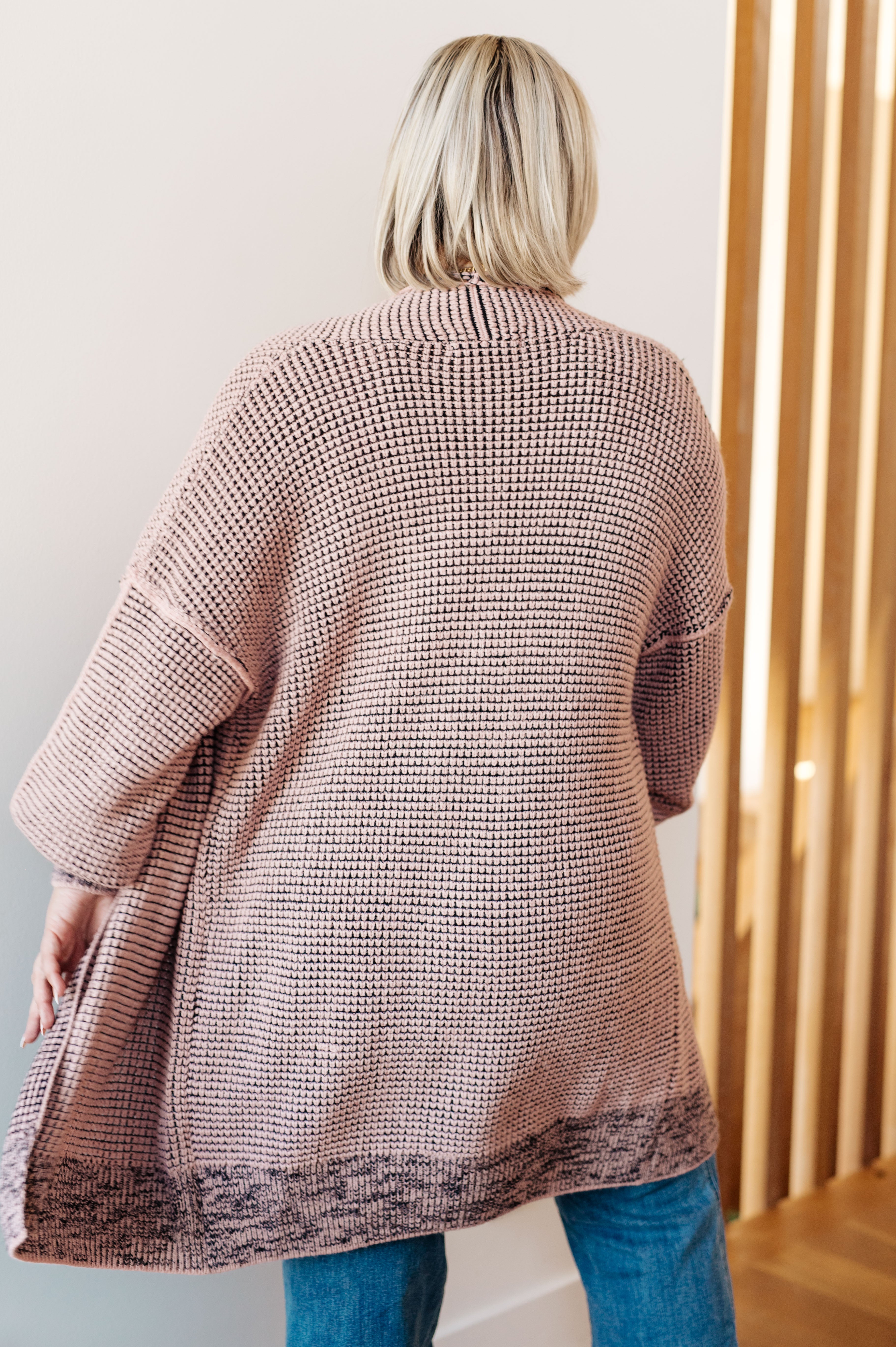 The Way It Was Cardigan in Mauve Layers Ave Shops- Tilden Co.