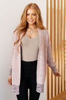The Way It Was Cardigan in Mauve Layers Ave Shops- Tilden Co.