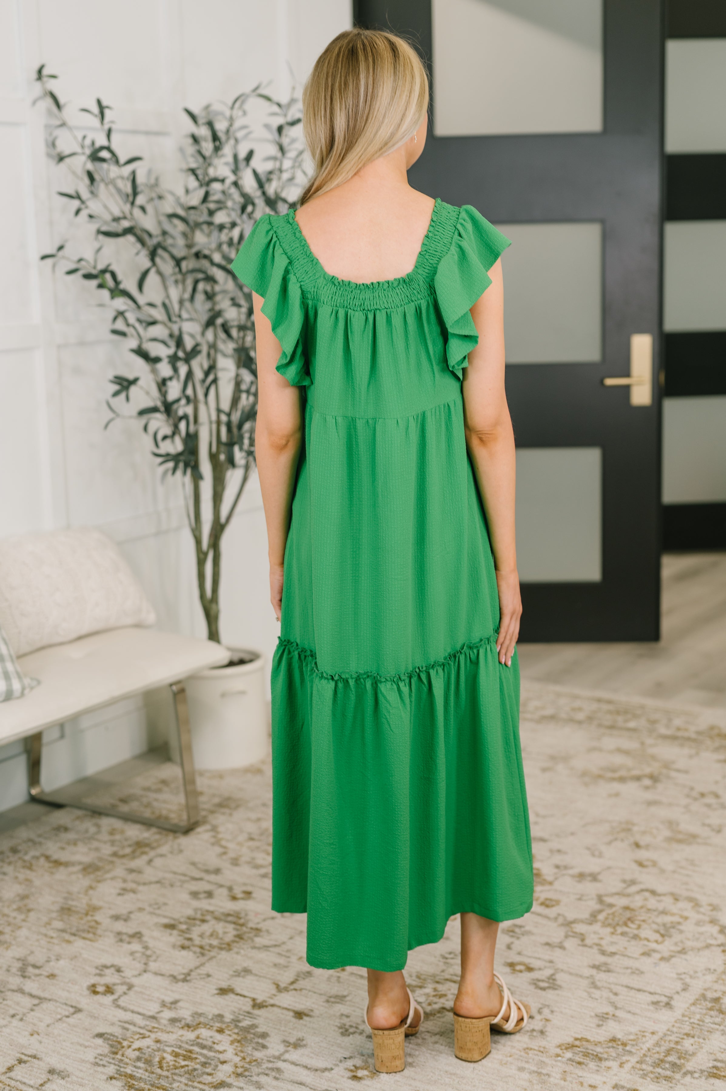 The Way We Were Square Neck Midi Dress Womens Ave Shops- Tilden Co.