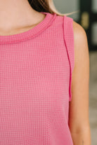 Thread Theory Round Neck Tank in Pink Womens Ave Shops- Tilden Co.