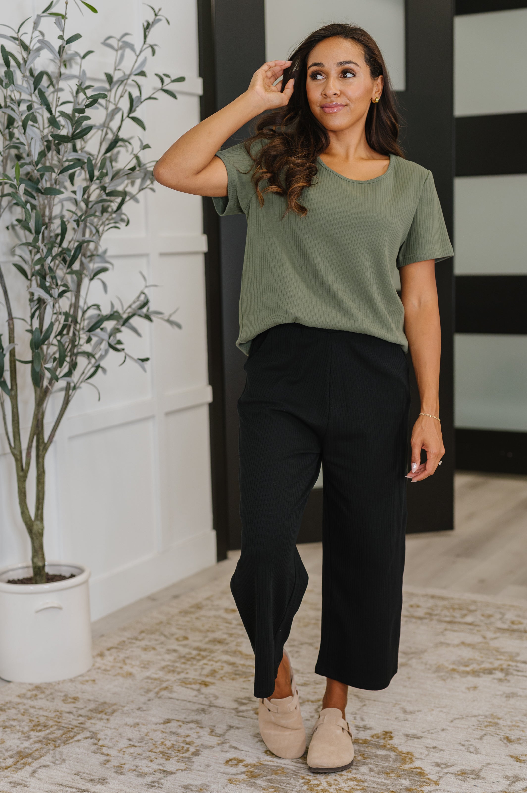 Thyme Culottes in Black Womens Ave Shops- Tilden Co.