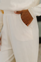 Thyme Culottes in Cream Womens Ave Shops- Tilden Co.