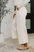 Thyme Culottes in Cream Womens Ave Shops- Tilden Co.