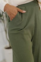 Thyme Culottes in Dusty Pine Womens Ave Shops- Tilden Co.