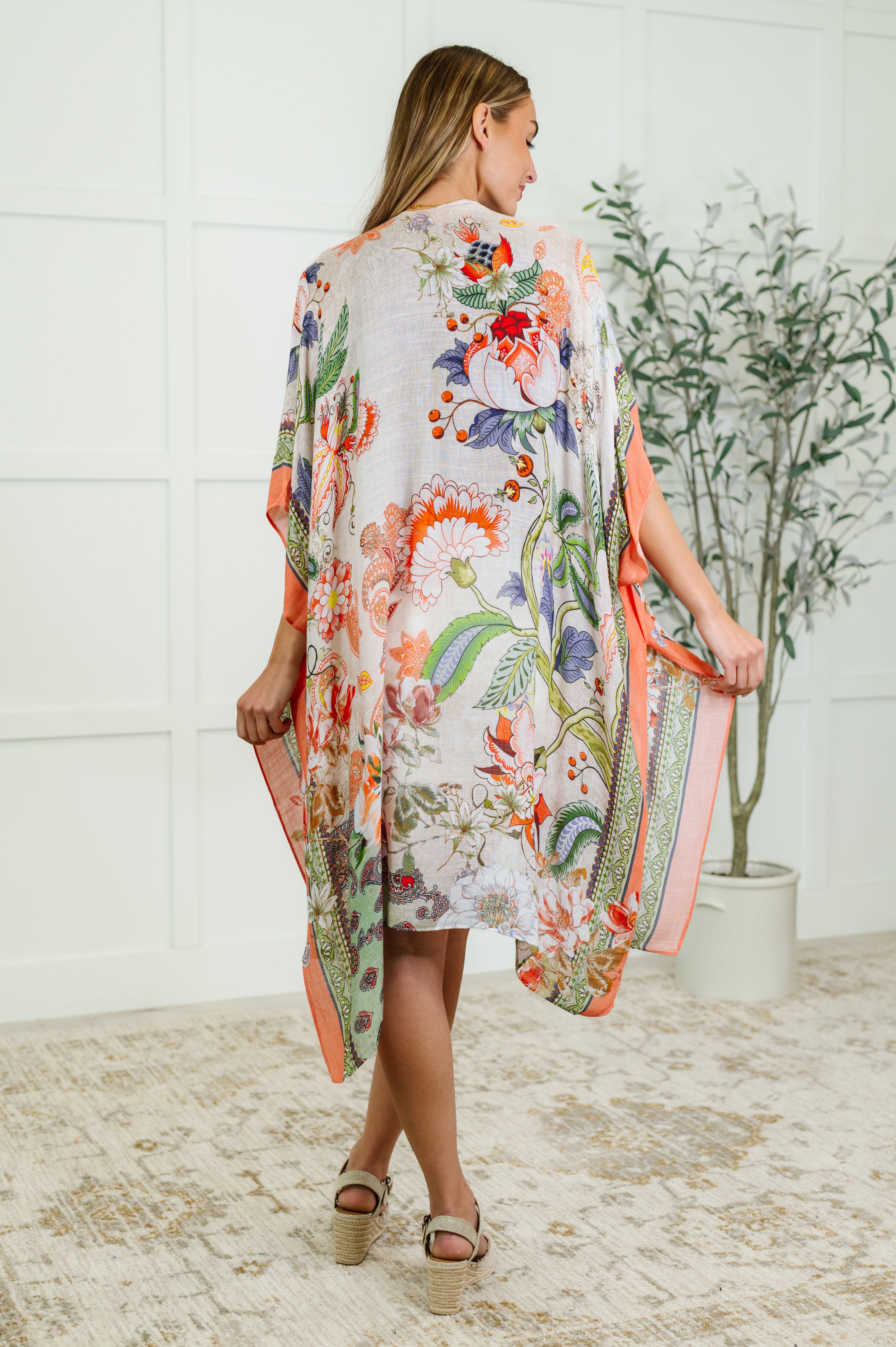 Tide to Me Open Front Kimono Cardigan Ave Shops- Tilden Co.