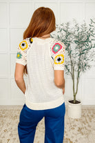 To Grandma's House Crochet Accent Top Womens Ave Shops- Tilden Co.