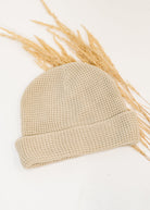 Toasted Texture Waffle Knit Beanie Womens Ave Shops- Tilden Co.