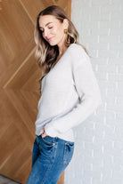 Told You So Ribbed Knit V Neck Sweater    Tops Ave Shops- Tilden Co.