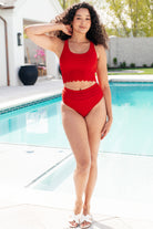Tonga Scalloped Swim Top Swimwear Ave Shops- Tilden Co.