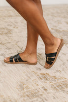 Torvi Black Slip on Sandals Womens Ave Shops- Tilden Co.