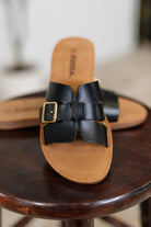 Torvi Black Slip on Sandals Womens Ave Shops- Tilden Co.