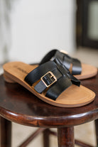 Torvi Black Slip on Sandals Womens Ave Shops- Tilden Co.