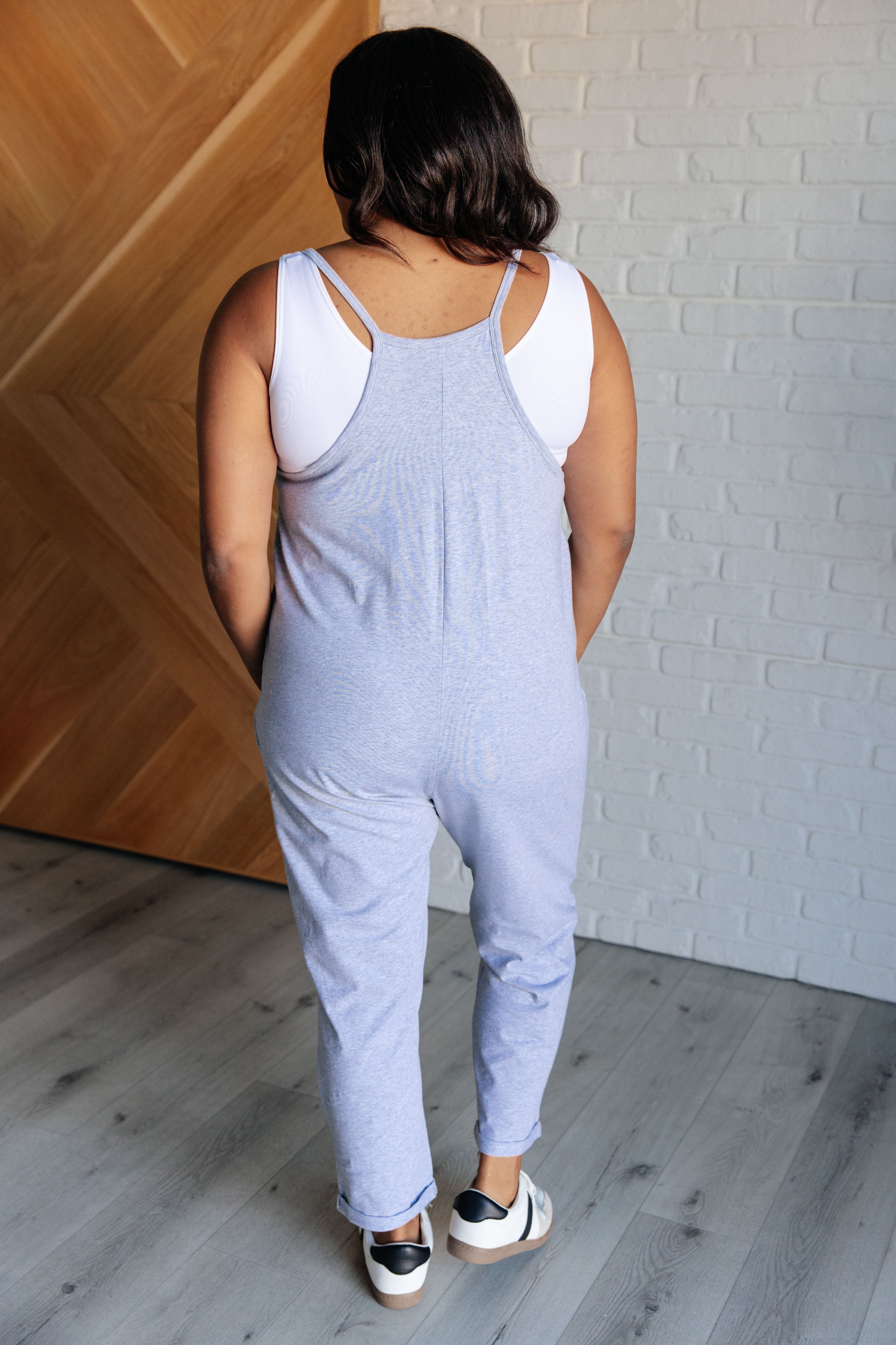 Totally Me Spaghetti Strap Jumpsuit in Heather Grey    Jumpsuits & Rompers Ave Shops- Tilden Co.