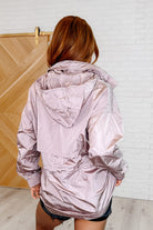 Track Snack Windbreaker in Mauve Womens Ave Shops- Tilden Co.