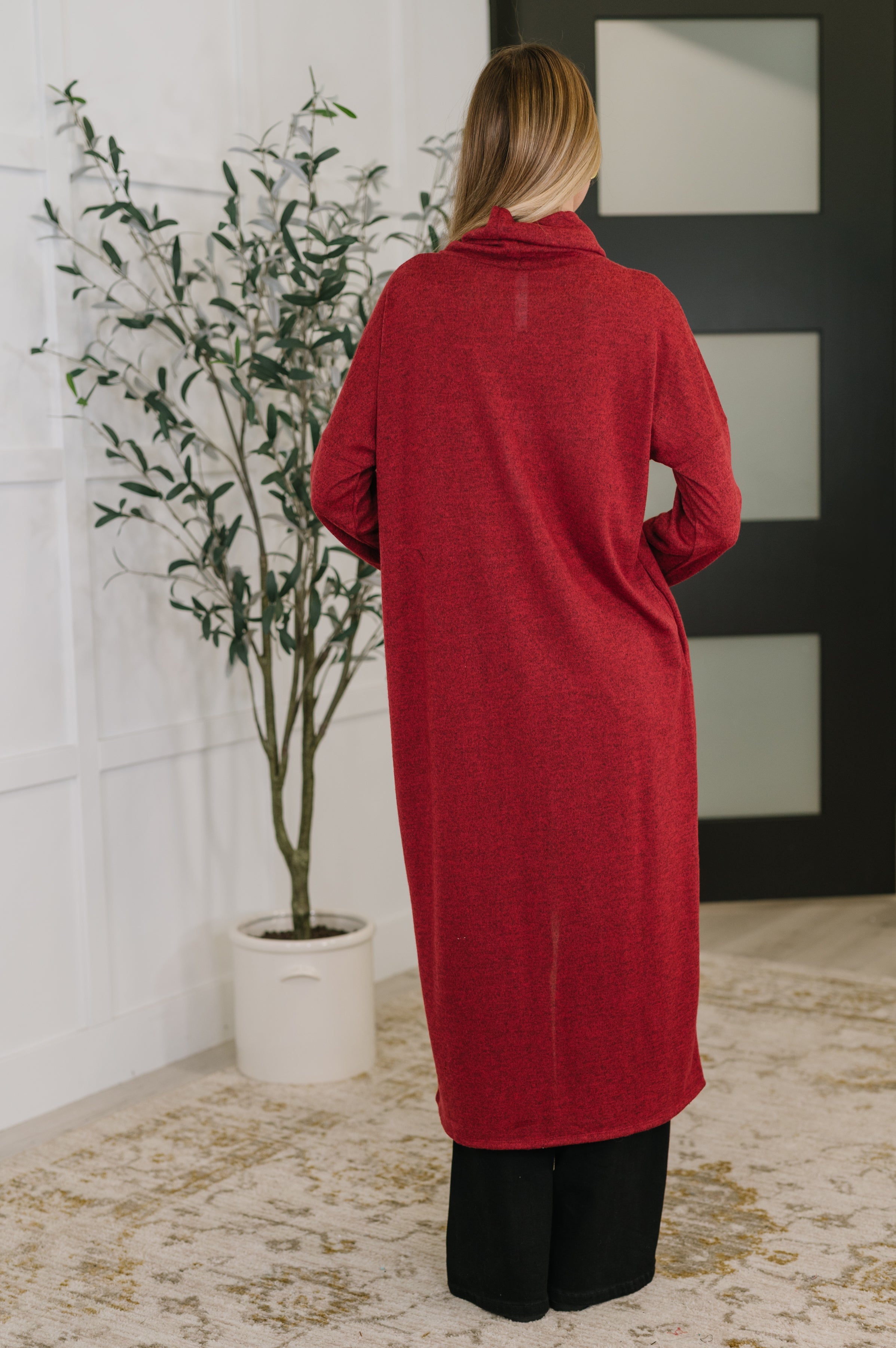 Travel City Scape Turtle Neck Tunic in Wine Womens Ave Shops- Tilden Co.