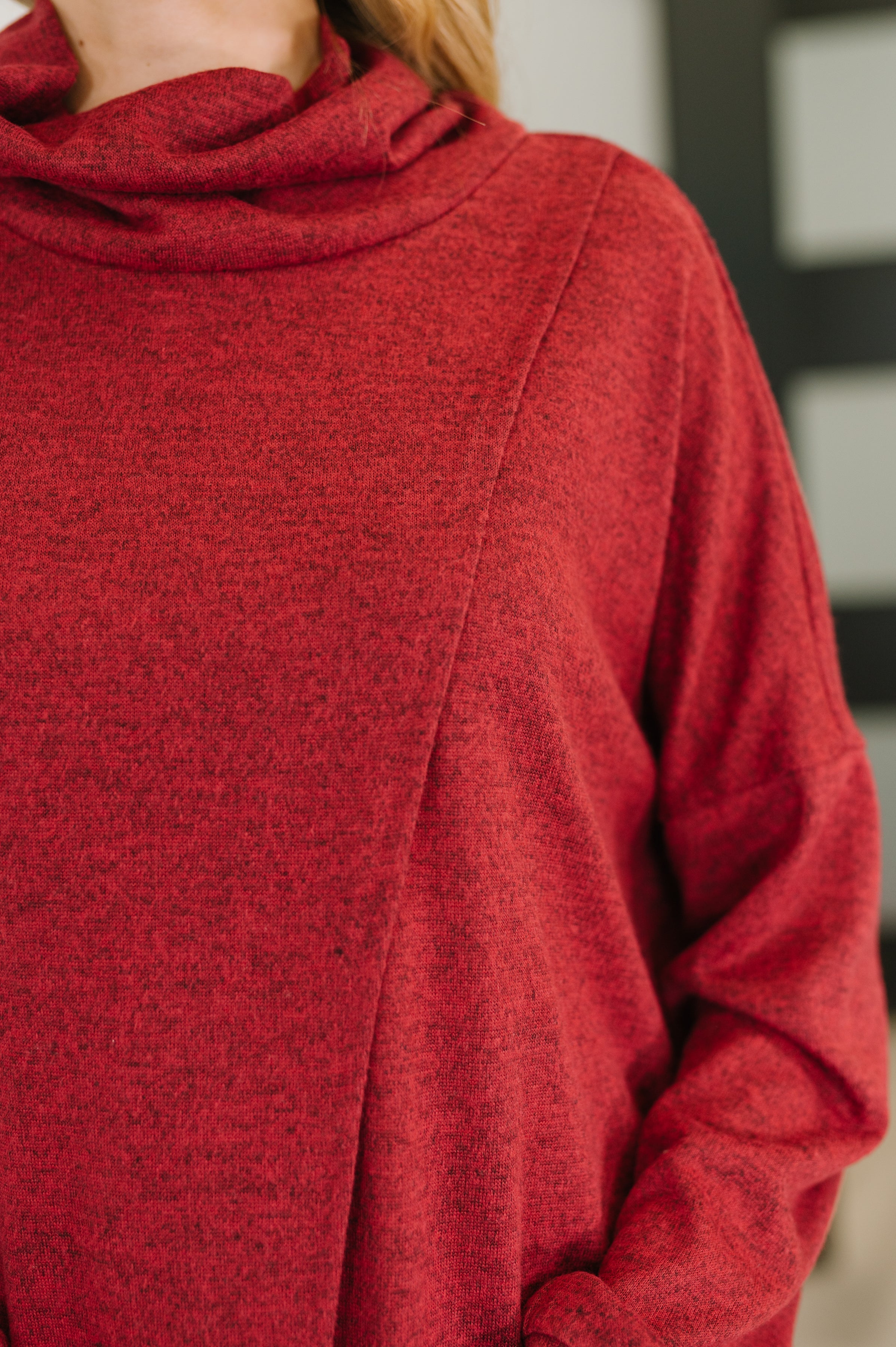 Travel City Scape Turtle Neck Tunic in Wine Womens Ave Shops- Tilden Co.