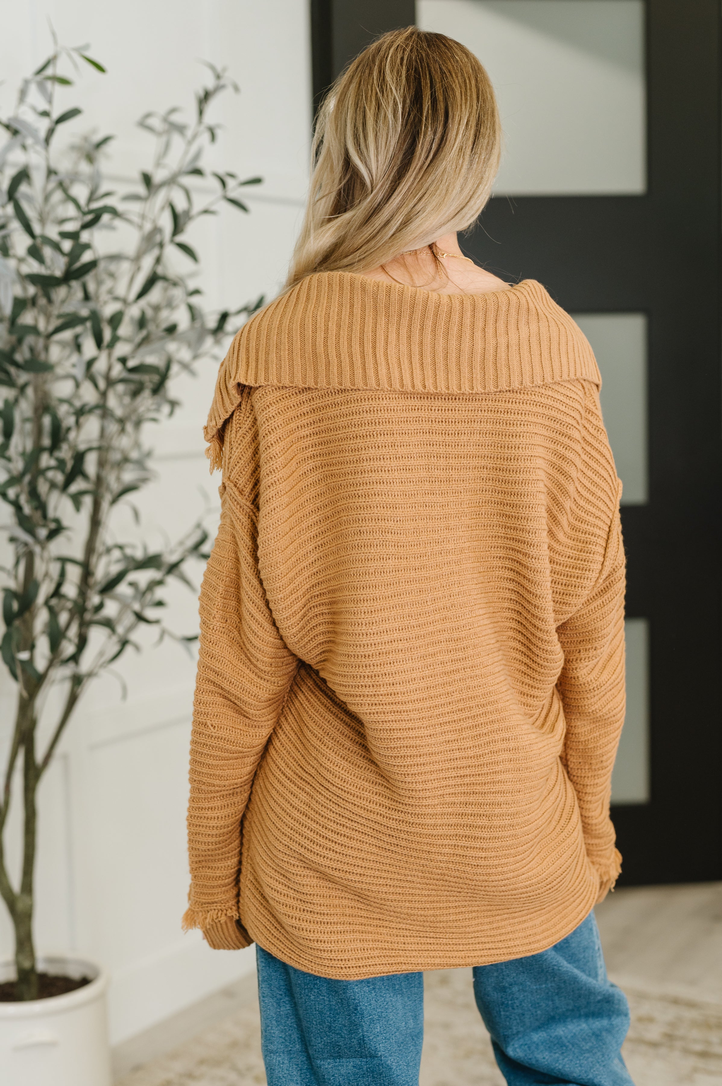 Travel Far & Wide Sweater in Taupe Womens Ave Shops- Tilden Co.