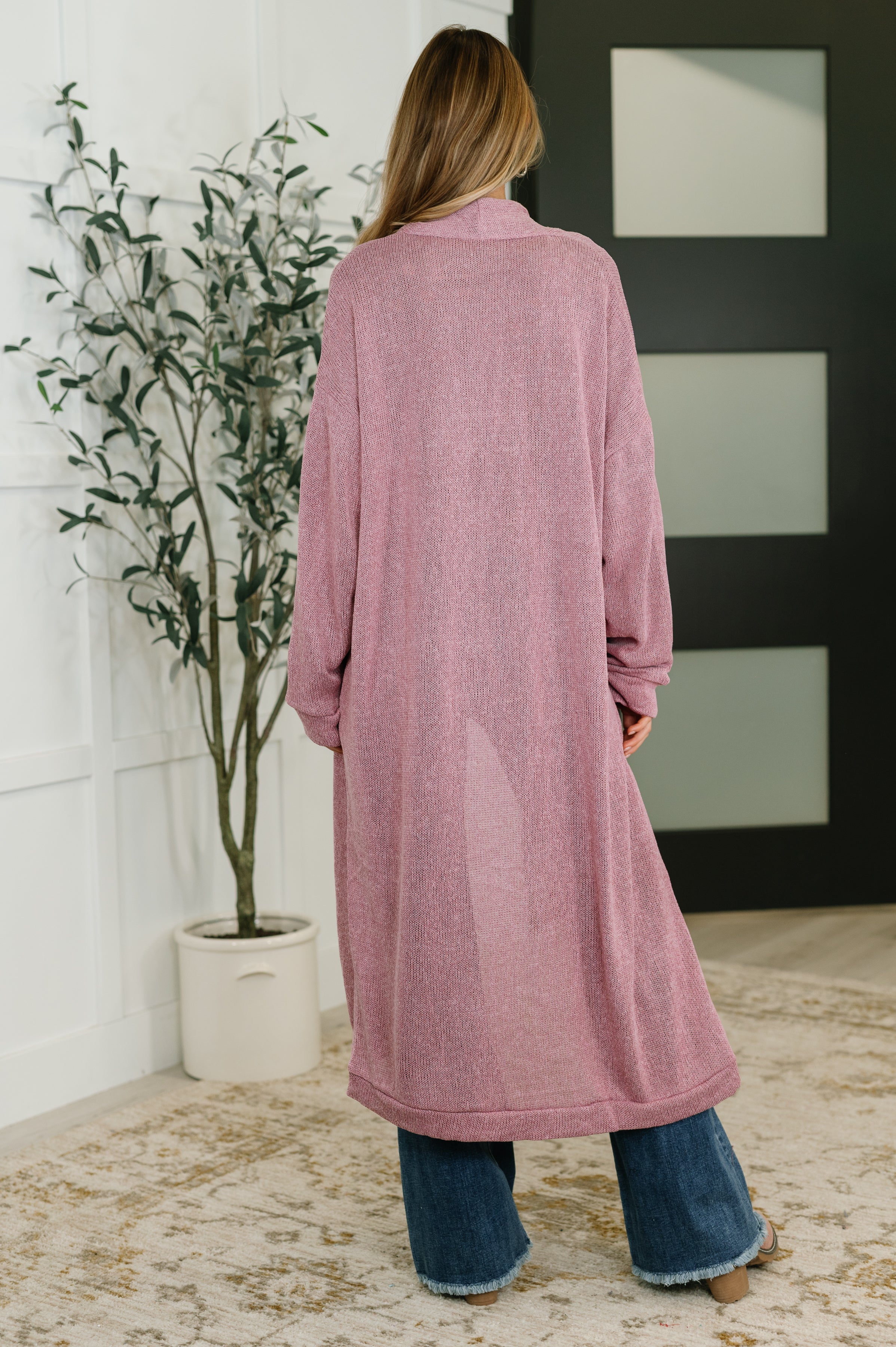 Travel Hideaway Open Front Cardigan in Cashmere Rose Womens Ave Shops- Tilden Co.
