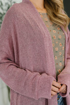 Travel Hideaway Open Front Cardigan in Cashmere Rose Womens Ave Shops- Tilden Co.