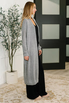 Travel Hideaway Open Front Cardigan in Soft Grey Womens Ave Shops- Tilden Co.