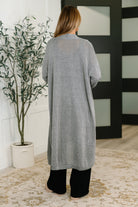 Travel Hideaway Open Front Cardigan in Soft Grey Womens Ave Shops- Tilden Co.