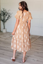 Trusting My Intuition Balloon Sleeve Dress in Camel    Dresses Ave Shops- Tilden Co.