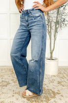 Tucker High Rise Vintage Wash Wide Leg Jeans Womens Ave Shops- Tilden Co.