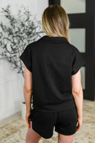 Twenty Four Karat Half Zip Top and Shorts Set Womens Ave Shops- Tilden Co.