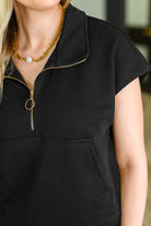Twenty Four Karat Half Zip Top and Shorts Set Womens Ave Shops- Tilden Co.