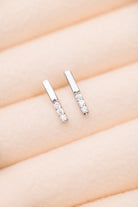 Twin Sparkle Silver Stud Earrings    Accessories Ave Shops- Tilden Co.