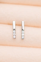 Twin Sparkle Silver Stud Earrings    Accessories Ave Shops- Tilden Co.