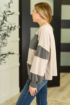 Two-Tone Take Drop Shoulder Top Womens Ave Shops- Tilden Co.