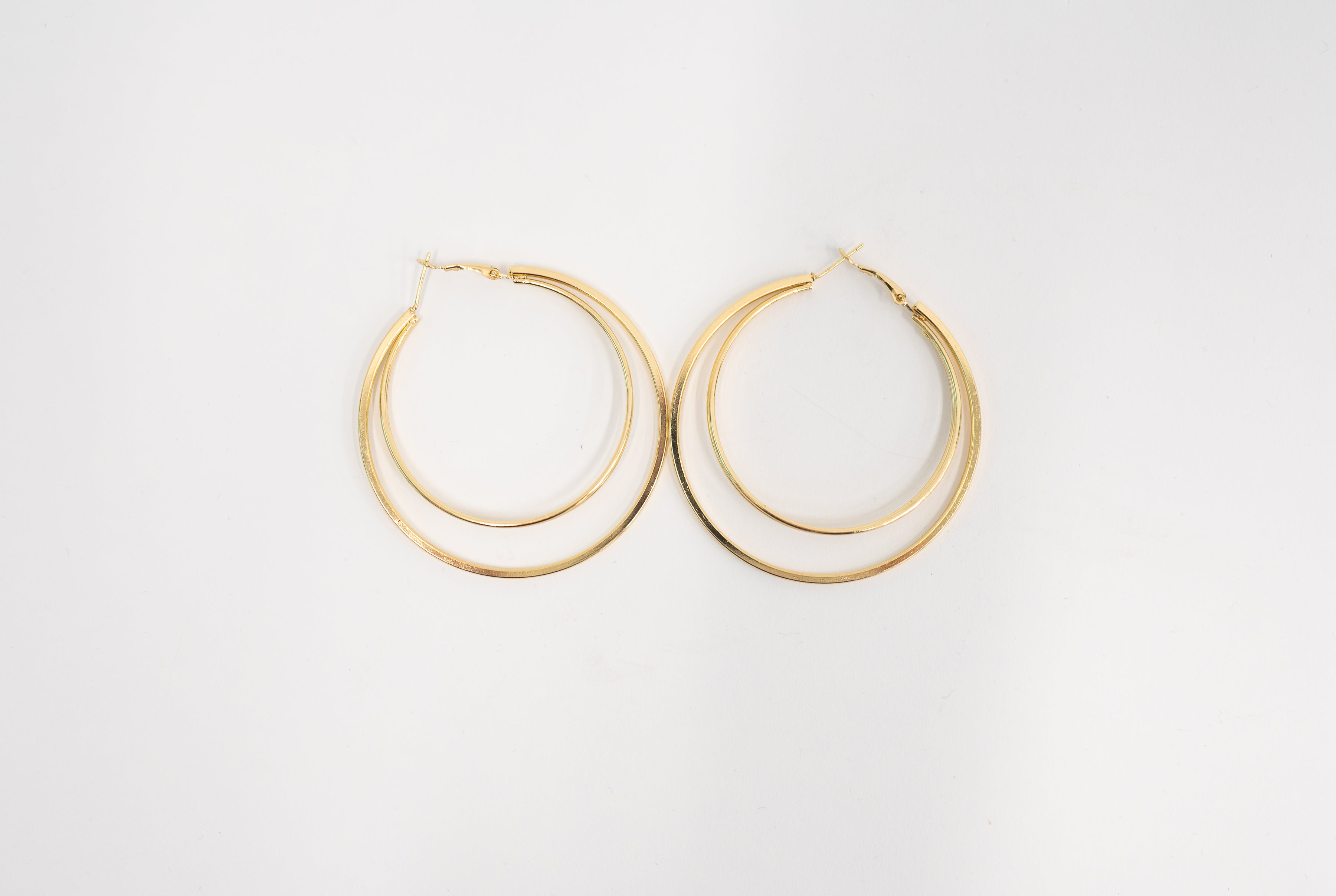Two's a Party Double Hoop Earrings Womens Ave Shops- Tilden Co.