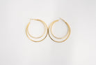 Two's a Party Double Hoop Earrings Womens Ave Shops- Tilden Co.
