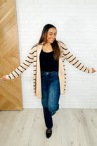 Under Wraps Striped Cardigan Womens Ave Shops- Tilden Co.